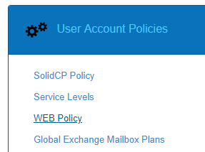 SolidCP Web Policies