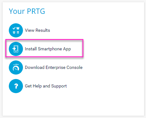 PRTG Install Smartphone APP