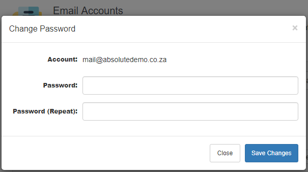 absolutehosting.co.za change windows hosting email account password