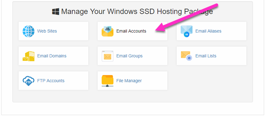 Absolute Hosting Manage Email Accounts