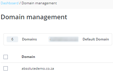 Absolute Hosting Domain Management DirectAdmin