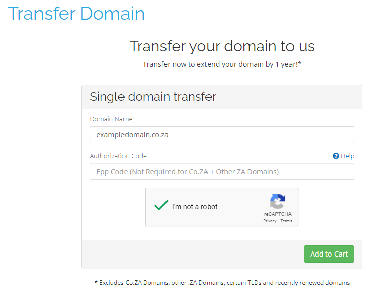 transfer a domain name to absolute hosting